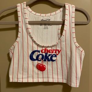Original Cherry Coke Crop Top